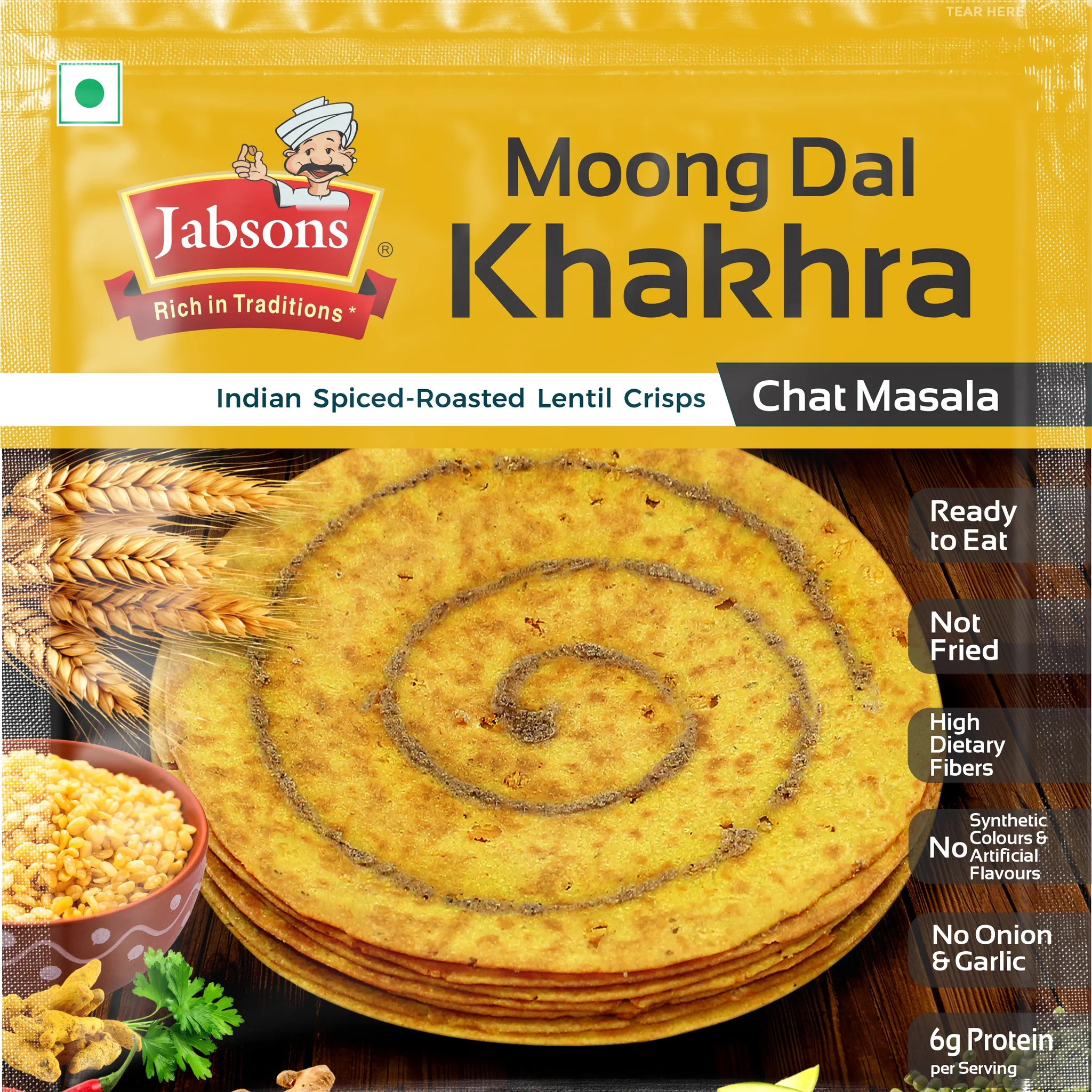 Jabsons Khakhra Moong Dal