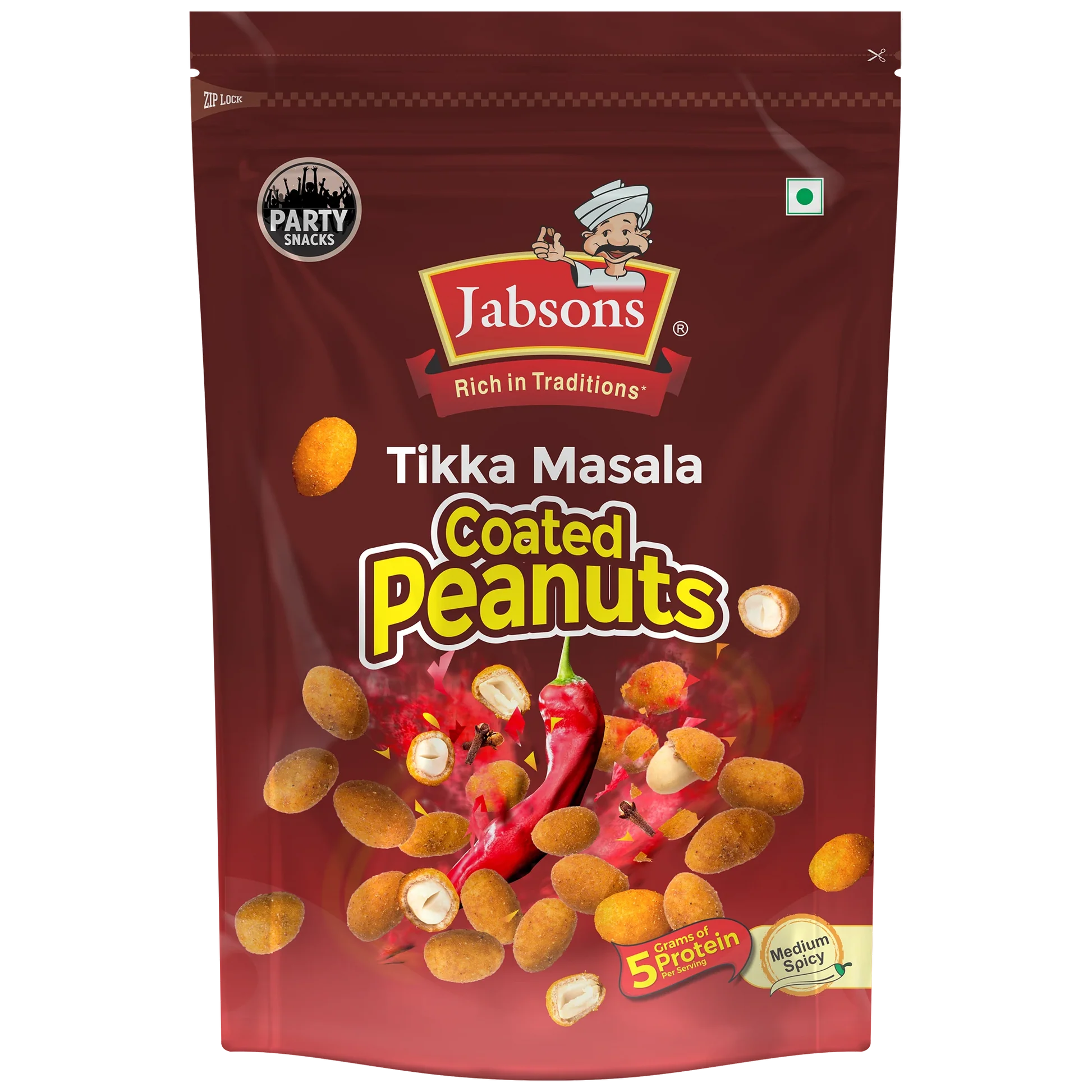 Jabsons Tikka Masala Coated Peanuts