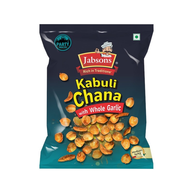 Jabsons Kabuli Chana With Whole Garlic