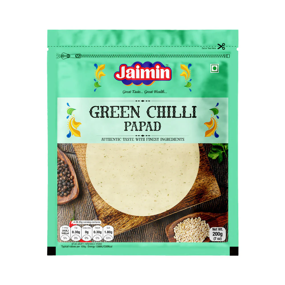 Jaimin Green Chilli Papad